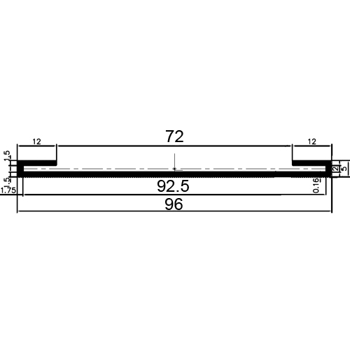 SE - G680 96×5 mm - Clip profiles
