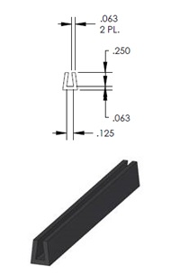 KLF1219 - EPDM-Gummi -Profile - U-Profile