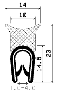 SD-0900 - coextrudált fémbetéttel - Élvédő profilok