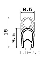 SD-0620 - coextrudált fémbetéttel - Élvédő profilok