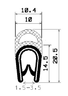 SD-0048 - Co-Ex-Profile mit Metalleinsätze - Kantenschutzprofile