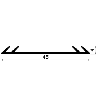 F - 0330 1B= 100 m - EPDM-Profile - Schutzmaskenprofile