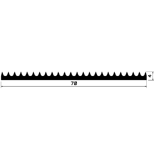 F - 2248 1B= 50 m - EPDM profiles - Layer and insulator profiles