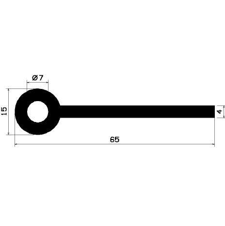 FN 1129 - EPDM profiles - Flag or 'P' profiles