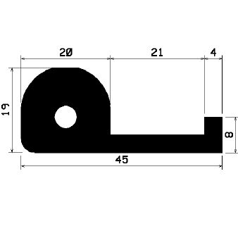 FN 1468 - EPDM-Gummi-Profile - Fahnenprofile bzw. P-Profile