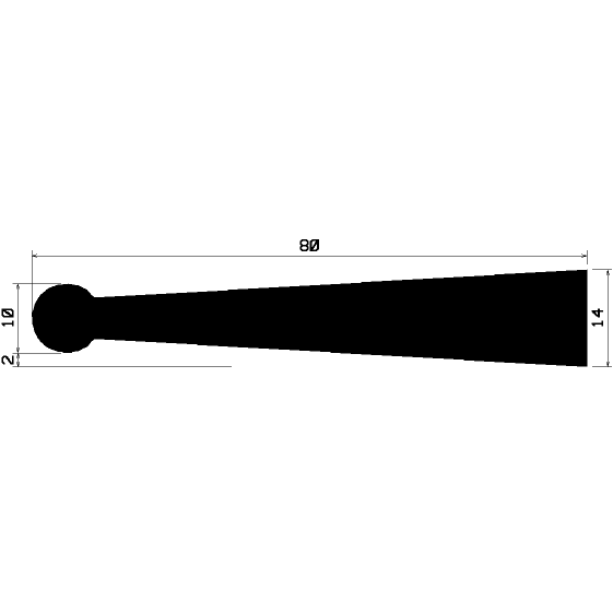 FN 1534 - EPDM-Gummi-Profile - Fahnenprofile bzw. P-Profile