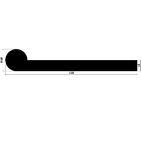 FN 2334 - EPDM profiles - Flag or 'P' profiles