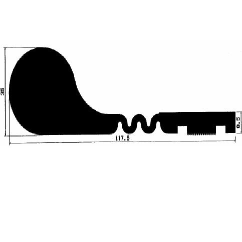 FN 2623 - EPDM profiles - Flag or 'P' profiles