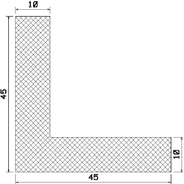 MZS 25018 - rubber profiles - Angle shape profiles