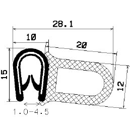 SD-0999 - coextrudált fémbetéttel - Élvédő profilok