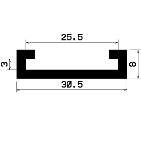 1B= 50 m SE 0885 - Szorítóbilincs profilok