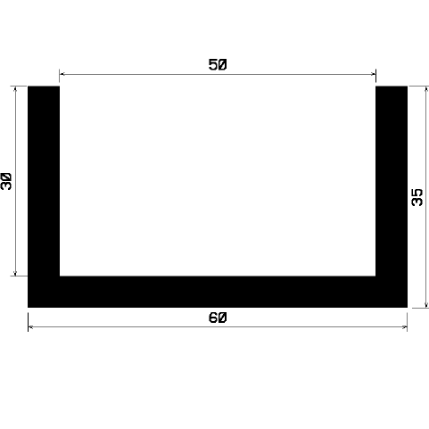 TU1- 1130 - EPDM-Gummi -Profile - U-Profile