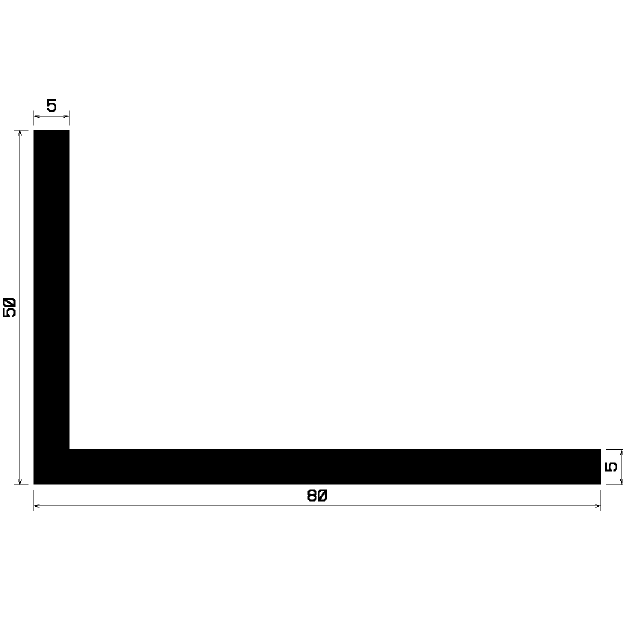 Wi 0344 - rubber profiles - Angle shape profiles