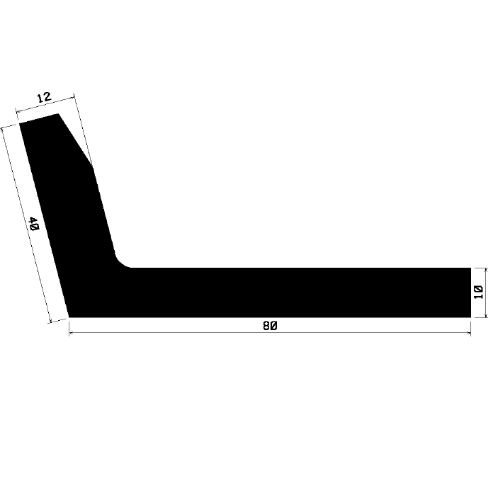 Wi 1798 - Gummi-„L”-Profil - Winkelprofile / L-Profile