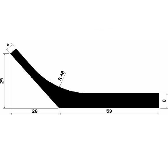 Wi 2626 - Gummi-„L”-Profil - Winkelprofile / L-Profile